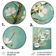 thumbnail image 3 of Designart "Apple Blossom Monochromatic gracefulness XXI" Floral Metal Art Living Room, 3 of 5