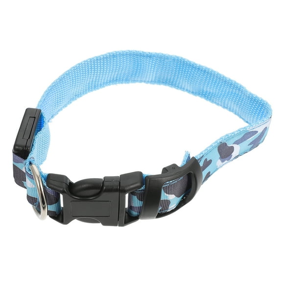 OUNONA Adjustable LED Pet Collar Sky - , Bright Light, Night Visibility for Dogs and Cats, 1 Piece