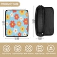 thumbnail image 5 of Hair Tools Storage with Heat Resistant Mat- Tri-color Pattern Printed Curling Iron Travel Bag/Flat Iron Case for Women, 5 of 8