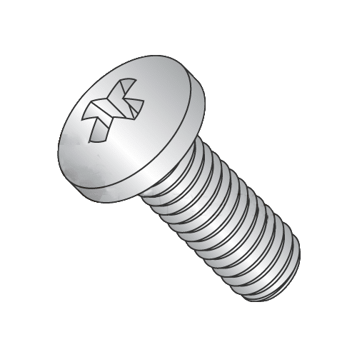 MS51957-102 / 5/16-18 x 2" Mil-Spec Machine Screws / Phillips / Pan / 18-8 Stainless Steel / DFAR Compliant (Quantity: 250 pcs)
