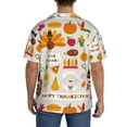 thumbnail image 5 of KLL Thanksgiving Print Men's Shirt Short Sleeve Button Down Summer Cuba Beach Shirts- 3X-Large, 5 of 7
