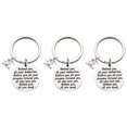 thumbnail image 2 of 3pcs Graduation Gift Keychains Letter Printing Key Holder School Graduation Theme Pendant Stainless Steel Key Rings Craft Ornaments with Packing Gift Box, 2 of 8