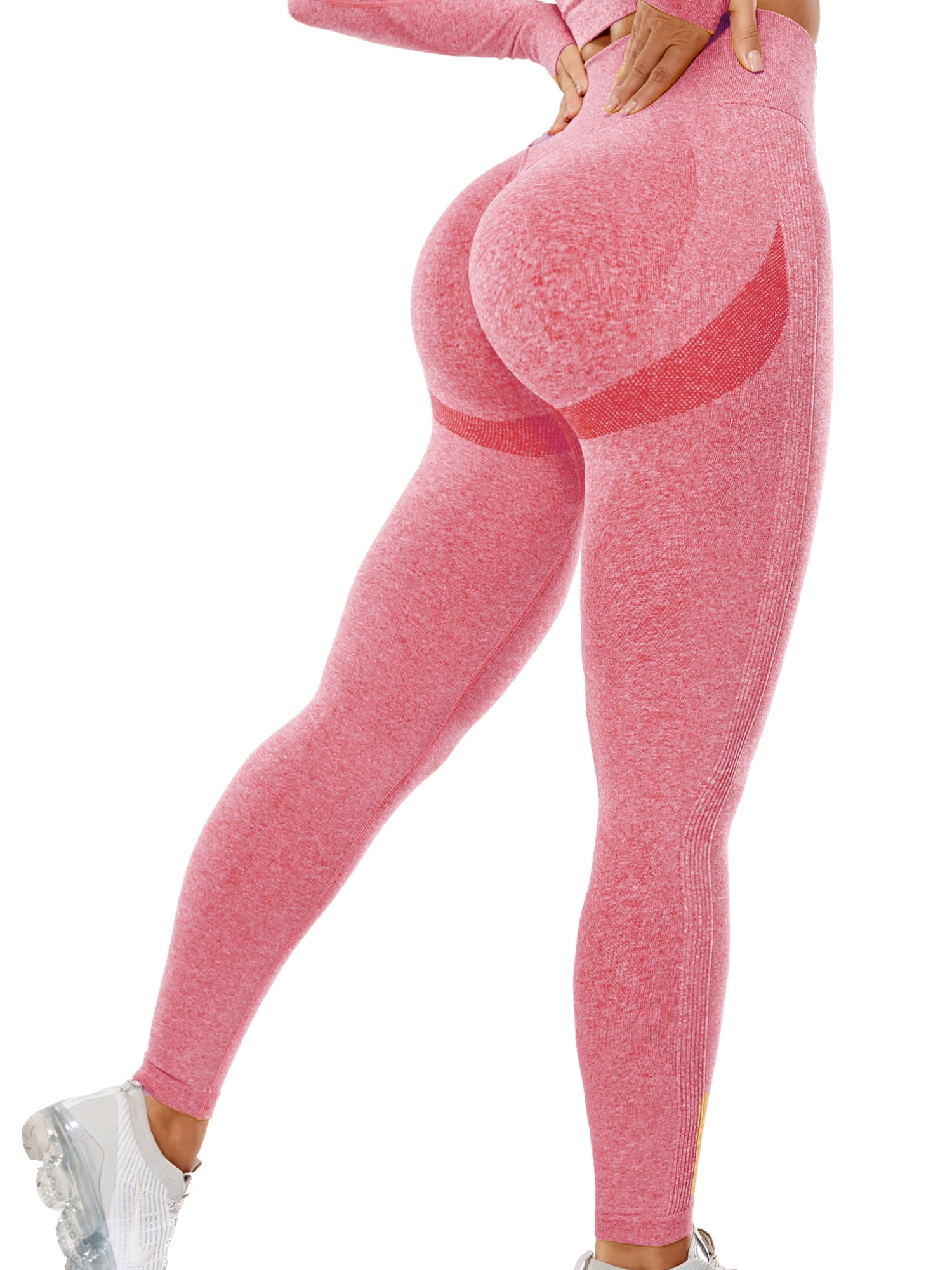 Womens Seamless Workout Leggings High Waist Yoga Gym Pants Butt Lift Tummy Control Tights Athletic Leggings