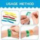 thumbnail image 2 of 1000 Piezas Coloreadas para Eventos MuñEqueras Pulseras de Papel Brazaletes Impermeables para Eventos Adhesivo Personalizado para Fiesta, 2 of 5
