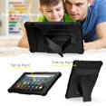 thumbnail image 3 of Dteck for Amazon Kindle Fire HD 10 inch Tablet Case 9th Generation 2019 Release 7th Generation 2017 Release with Kickstand, Heavy Duty Hybrid Rugged Shockproof Case, Black, 3 of 4