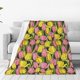 thumbnail image 1 of Fotbe Tulips Flowers Manta de Franela Acolchonada con Estampado, Súper Suave y Esponjosa, Extra Grande para Sofá, Cama, Uso Todo el Año-60"x50", 1 of 7