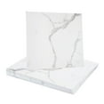 thumbnail image 1 of 10 Piezas de Azulejos de Mármol Autoadhesivos, Panel de Pared Impermeable para Salpicadero, Azulejos de Ducha Autoadhesivos de 11.81"x11.81" para Baño, Blanco con Vetas Grises, 1 of 7