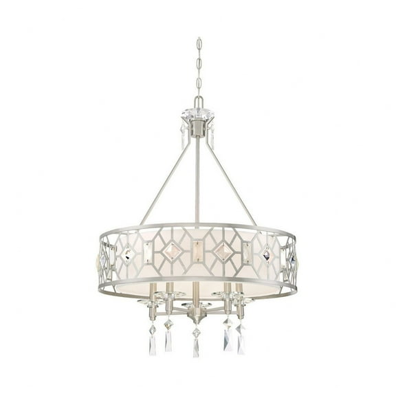 90185-SP Designers Fountain Brentwood - Five Light Chandelier -Traditional Installation