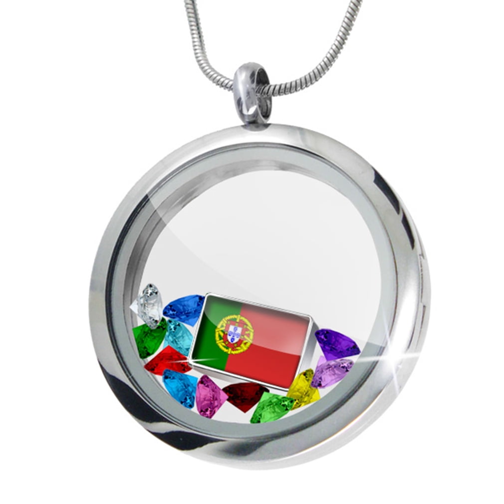 Floating Locket Set Portugal Flag NEONBLOND by NEONBLOND
