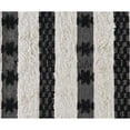 thumbnail image 4 of Elise 3 x 8 Shag Area Rug, Handwoven Wool, Ivory and Black Moroccan Design, 4 of 5
