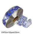 thumbnail image 1 of Christmas Ribbon 2 Inch 100 Yards Christmas Wired Ribbon Christmas Decorating Ribbon Perfect for Gift Wrapping Tree Topper Bow Lantern Staircase Garland Decorations, 1 of 7