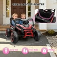 thumbnail image 3 of Farmdex 2 Seater Electric Ride on Car Truck, 24V Ride on Toy for Kids Aged 3-10 w/Remote Control, XXL Spacious Seat, Music, Storage, LED Light, Red, 3 of 10