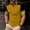 Yellow, variant on Fnnxeal Mens Polo Shirts Button Short Sleeve Collared Casual Pullover Summer Polo Green Shirts for Men Size S
