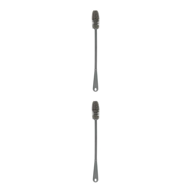 Inteprter Cepillo de limpieza de botellas de silicona Depurador de mango largo Gadget Servicio de limpieza Type1 NO1