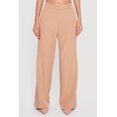thumbnail image 4 of Women's Crepe Knit High Waisted Wide Leg Dress Pants, 4 of 5