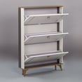 thumbnail image 2 of SOCE042 - Modern Minimalist Slim Shoe Cabinet, 2 of 9