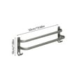 thumbnail image 3 of Btomtd Bath Towel Set,Towels for Bathroom,Gray Towel Rack Without Punching Storage Rack For Storage Bathroom Hanging Rack Wall Mounted Bathroom Towel Hanging Rod Pole Hook-in-1, 3 of 6