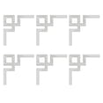 thumbnail image 1 of 6PCS 10CM Acrylic Mirror Wall Cabinet Diagonal Stickers Background Wall Decor, 1 of 8