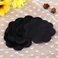 thumbnail image 5 of 10 Pairs Flower Satin Self Petal Pasties Pad Sticker - Black, 7.5cm, 5 of 8