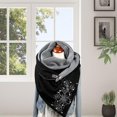 thumbnail image 4 of Guardoinrt Foulards Écharpe Casual Style Rétro Tête Warm Coton Foulard Fleur 175CM 1Set, 4 of 6