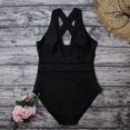thumbnail image 5 of sovlvnd Summer Clearance Women's New Fashionable Over Size Splicing Swimsuit Sexy Casual Loose Bikini Summer Beach Piece Swimsuit, 5 of 9
