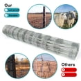 thumbnail image 2 of YESON 5ftx164ft Heavy Zinc Coating Cattle Fence, Galvanized Field Wire Fencing Deer Fence, Goat Fence, Hog Wire Fencing for Yard Livestock & Animal Protection, 2 of 6