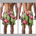 thumbnail image 3 of luoweisi Men's Beach Shorts Quick Dry Swim Trunks with Mesh Lining Cactus L, 3 of 5