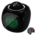 thumbnail image 3 of Toystoory Reloj despertador de proyección LED multifunción con relojes parlantes de voz Termómetro electrónico de pared digital para Decoración del hogar, 3 of 6