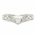 thumbnail image 2 of 925 Sterling Silver Solid Polished Love Heart Ring Size 7 6mm Wide Statement Ring for Women, 2 of 5