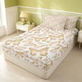 thumbnail image 3 of Erosebridal Kawaii Butterfly Zipper Queen Comforter Set with Fitted Sheet and 2 Pillowcases, Cartoon Animal Zipper Bedding Set, Reversible, Champagne Gold, Reversible, 3 of 7