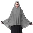thumbnail image 1 of Colección Musulmana Hijab Khimar Pañuelo para Mujeres, Banderas de Estilo Largo en 12 Colores, Poliéster Suave para el Uso Diario Modesto, 1 of 7