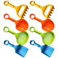 thumbnail image 4 of FELTECHELECTR Juego de 8 palas de playa para niños, palas ligeras, juguetes de arena para niños, palas para excavar arena., 4 of 7