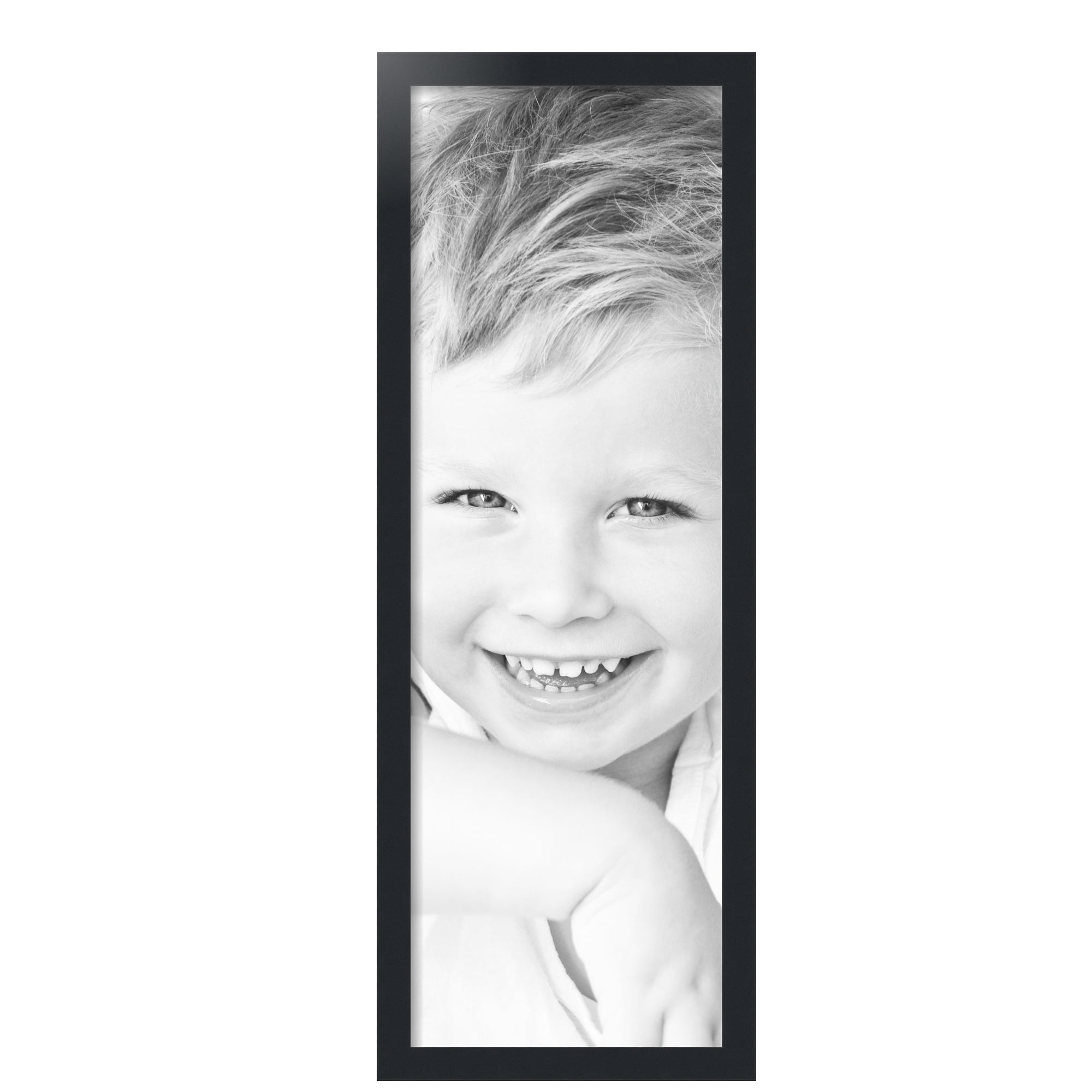 ArtToFrames 12" x 36" Black Picture Frame, 12x36 inch Black MDF Poster Frame (WOM-3926),  Pack