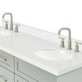 thumbnail image 3 of Ariel Hamlet 67 Inch Double Oval Sink Vanity With White Quartz Countertop W/ 1.5 Edge In Grey, 3 of 11