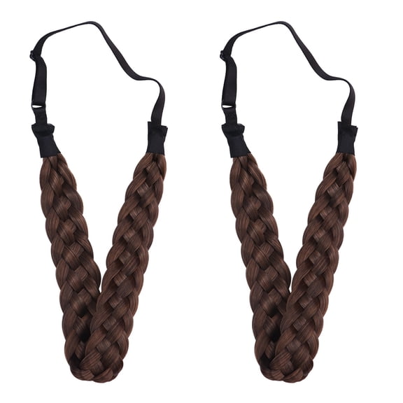 Set of 2 Braid Extensions for Women Headband Comfortable Miss