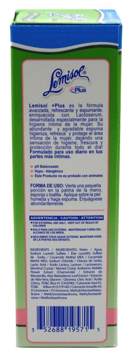 Lemisol Plus Feminine Wash Gentle Daily Cleanser 4oz (Pack of 3)