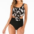 thumbnail image 3 of RKSTN Swimsuit for WomenTwo Bathing Suits Ruffled With High Waisted Bottom Bikini SetCasual Fashion Bathing Suit for Women, 3 of 9