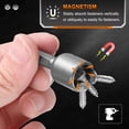 thumbnail image 4 of Juego de 11 piezas de brocas para destornillador de tuercas Uxcell 5/6/7/8/9/10/11/12/13mm Métrico 6-Punto Socket de Taladro 1/4" Hex Shank con Llave Manual en forma de L y Bolsa de Almacenamiento, 4 of 7
