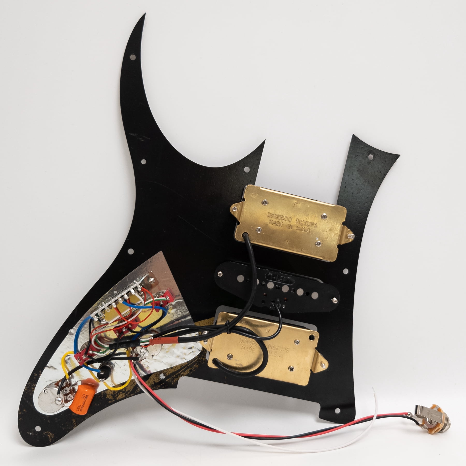 HSH Guitar Prewired Loaded Pickguard, with Alnico 5 Single Coil and Humbuckers Pickups, Coil Splitting, for Ibanez RG Electric Guitar
