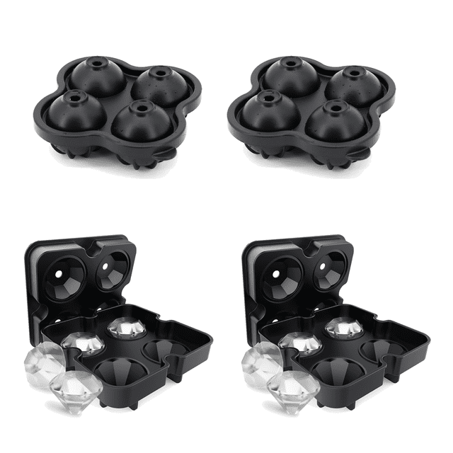 Bandeja para cubitos de hielo, moldes para cubitos de hielo para cócteles y whisky, reutilizables