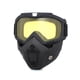 thumbnail image 5 of Casco para montar al aire libre, casco para motocicleta con gafas para motocicleta, casco, gafas para montar, estética elegante, 5 of 5
