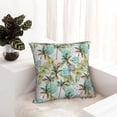thumbnail image 6 of Pofeuu Watercolor Palm Tree Print Double-sided plush pillowcase Square Throw Pillow Covers Pillows Cover for Living Room Bedroom Sofa Couch Cushion Cover（No pillow core）-12"x12", 6 of 7
