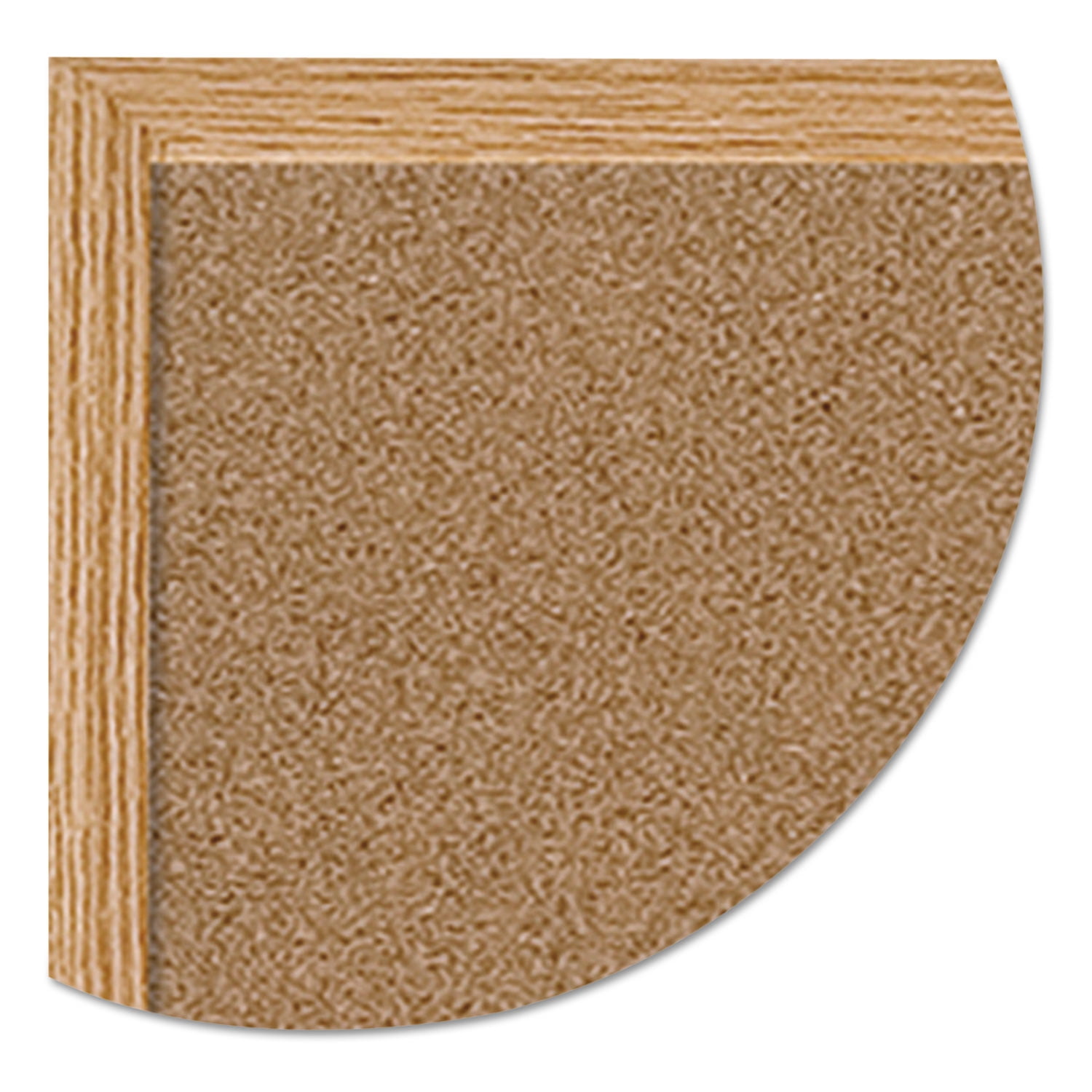 MasterVision SB0420001233 36 in. x 24 in. Wood Frame Earth Cork Board - Tan/Oak