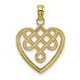 thumbnail image 4 of FJC Finejewelers 14k Yellow Gold Sm Celtic Knot Heart Charmcut-out, 4 of 4