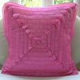 thumbnail image 3 of The HomeCentric Euro Pillows, Fuchsia Pink Euro Shams Pack of 2, 26x26 inch (65x65 cm), Crushed Silk Euro Pillow Shams, Solid Color, Frills, Modern European Sham&nbsp;Covers Easter - Vintage Blush, 3 of 3