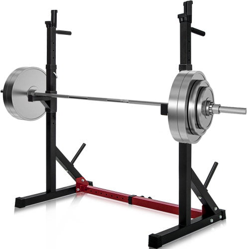 Details about   Squat Rack Adjustable Bench Press Weight Exercise Barbell Stand Gym Fitness