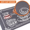 thumbnail image 3 of OPUX Reversible Cushioned Memory Foam Coffee Kitchen Rug, 32" x 17.5", Anti Slip, 3 of 7