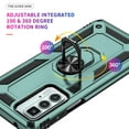 thumbnail image 3 of Allytech Moto Edge 20 Pro Case with Kickstand, Ring Holder Kickstand Military Grade Shockproof Anti-scratch Protective Compatible with Car Mount Case Cover for Motorola Edge 20 Pro -Darkgreen, 3 of 6