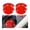 Red, variant on Chasenew Bling Car Cup Coaster, 4 Pack Universal Vehicle Anti-Slip Cup Holder Insert Coasters, Crystal Rhinestone Silicone Shockproof Drink Mat, Car Interior Accessories (Red)