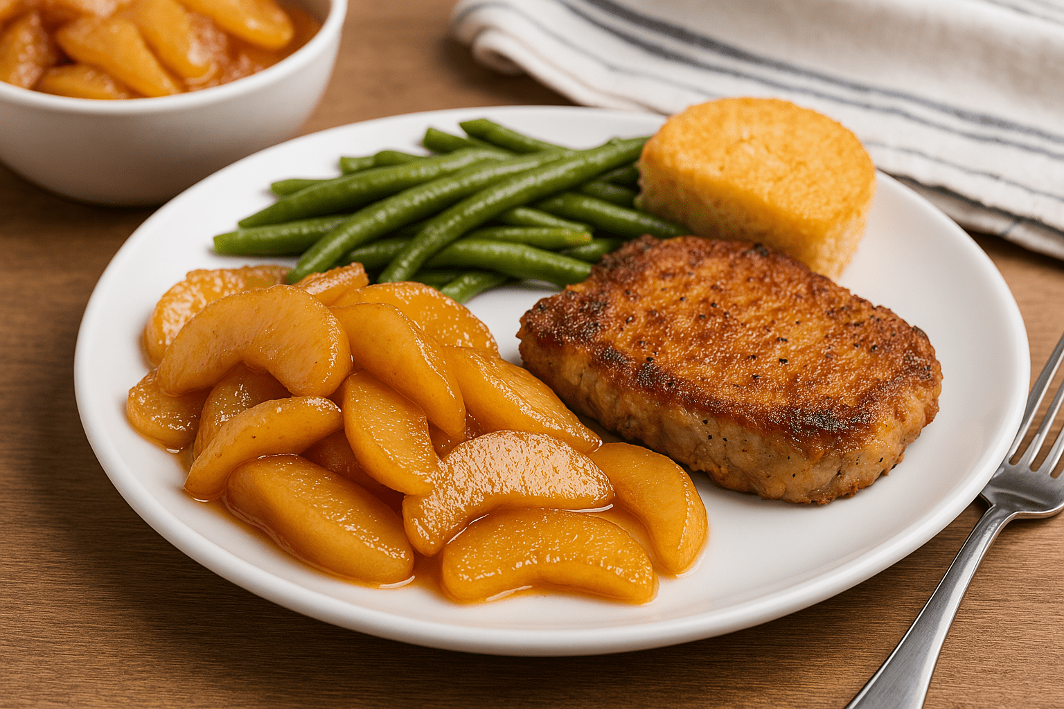 Glory Foods Fried Apples, 6-Pack (14.5 oz Cans) with Bonus JFS Recipe Card – Sweet Southern-Style Canned Apples